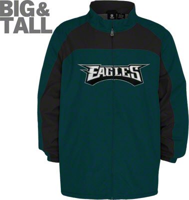 Big and Tall Philadelphia Eagles Full Zip Jacket