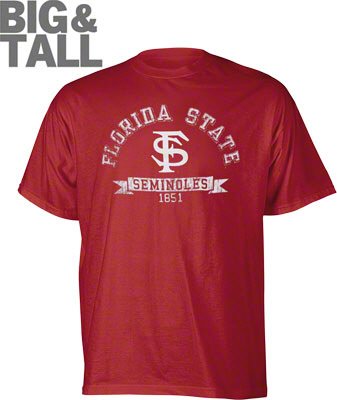 Big and Tall Florida St. Throwback T-Shirt