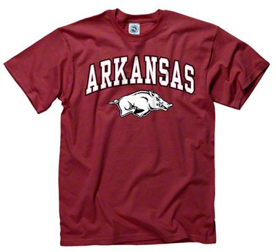 Arkansas Razorbacks Big and Tall Red Logo T-Shirt