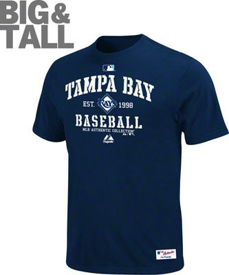 Tampa Bay Rays big and tall distressed t-shirt