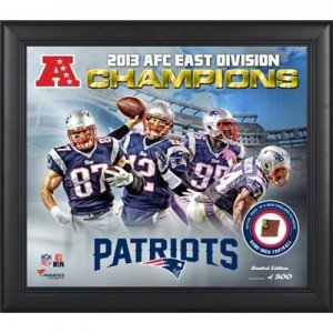 New England Patriots AFC East Champions Plaque, Patriots Division Champs Plaque