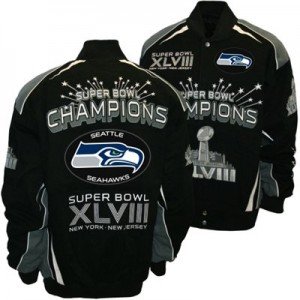 seattle seahawks super bowl champions jacket, seahawks superbowl champs twill jacket