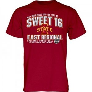 iowa st. cyclones sweet 16 tee, sweet 16 t-shirts, 2014 sweet 16 shirts, sweet 16 hoodies